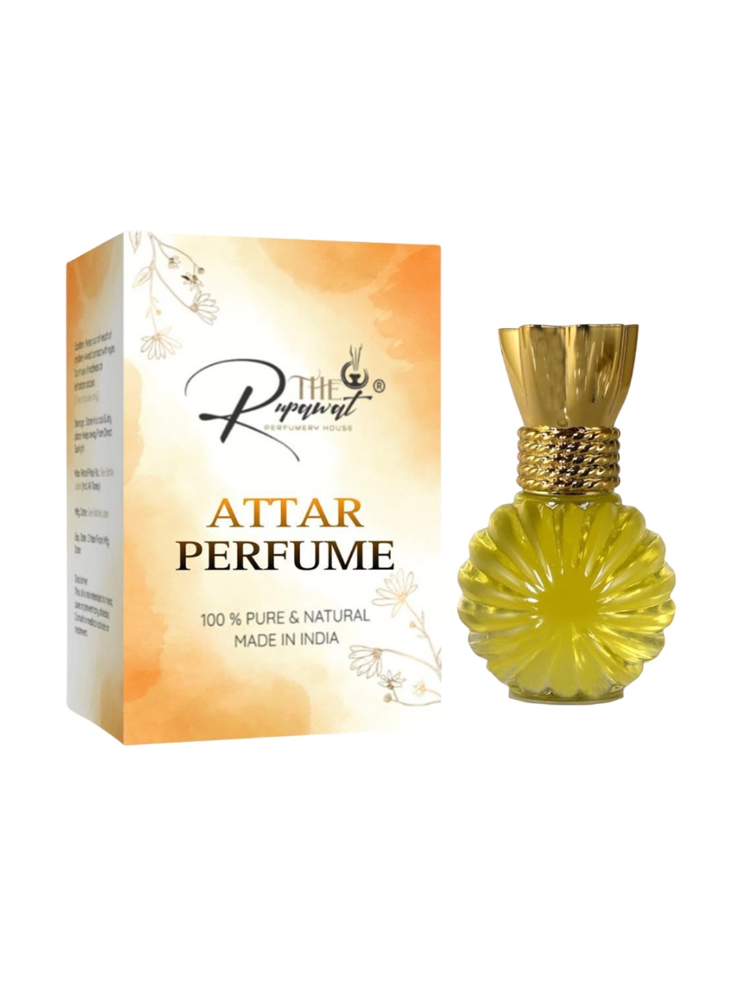 

THE RUPAWAT Perfumery House Sign No.11 Premium 100% Natural & Alcohol-Free Attar - 12 ml, Transparent