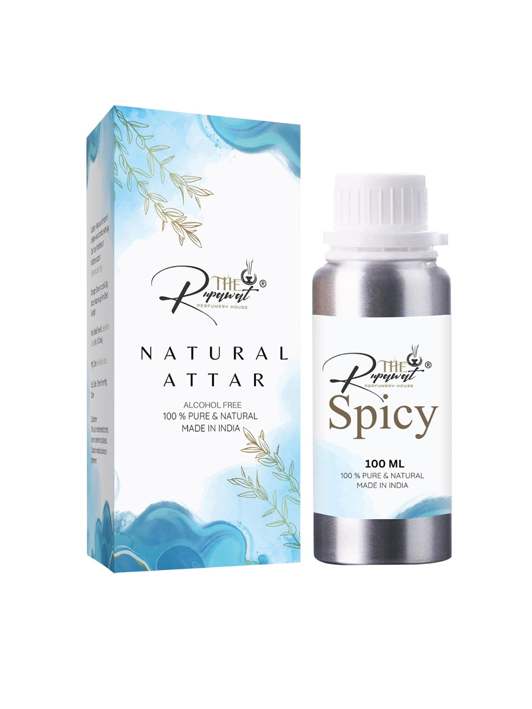 

THE RUPAWAT Perfumery House Spicy Natural & Alcohol Free Attar - 100 ml, Transparent