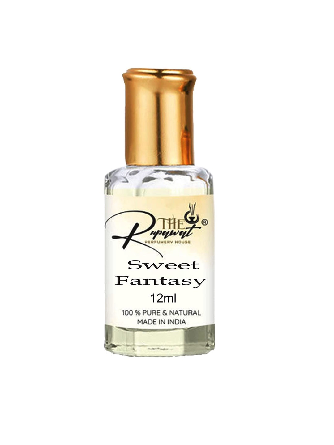 

THE RUPAWAT Perfumery House Sweet Fantasy 100% Pure & Natural Alcohol Free Attar - 12 ml, Transparent