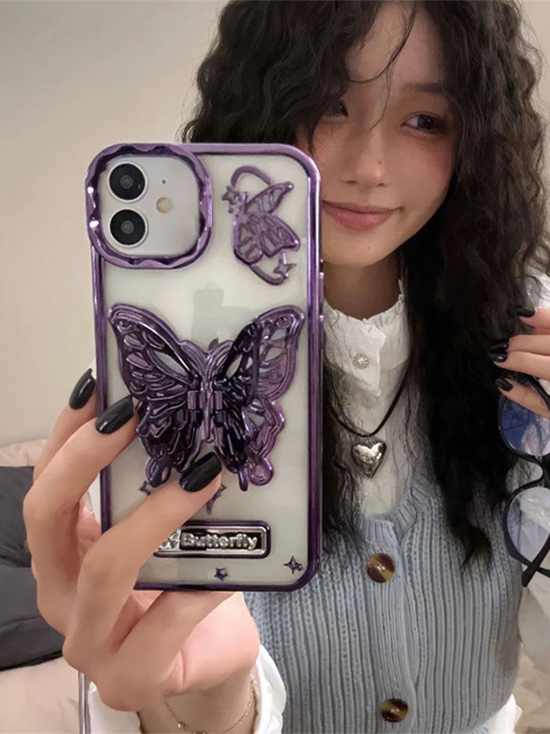 

Luxury Kase LK113 Electroplate iPhone 11 Back Case, Purple