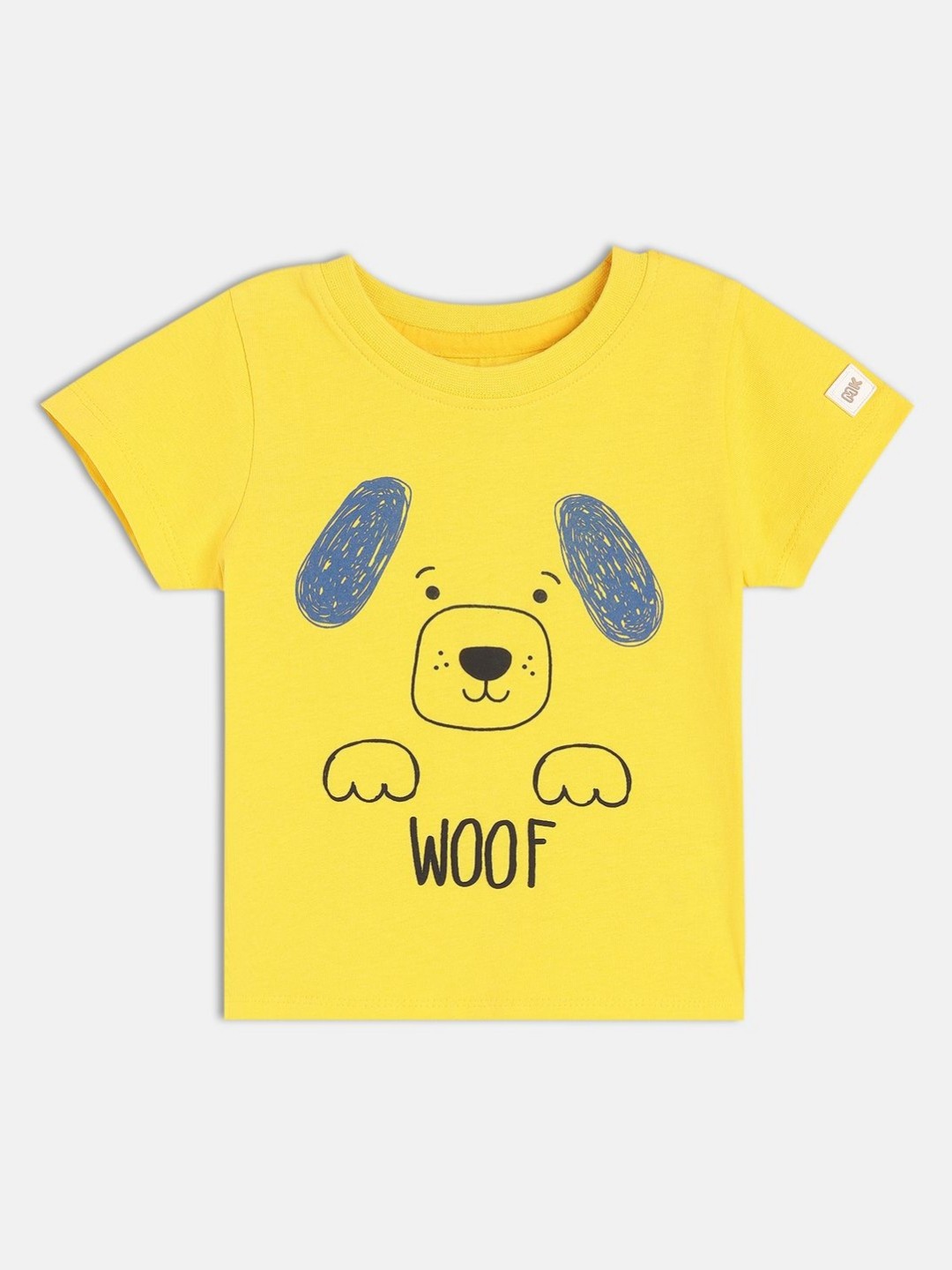

MINI KLUB Boys Graphic Printed Round Neck Pure Cotton T-shirt, Yellow