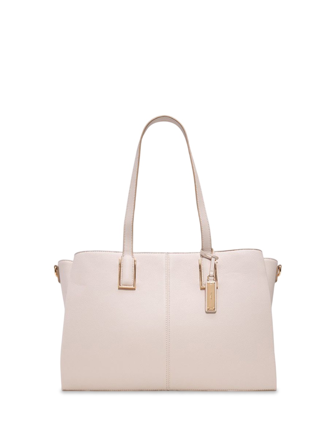 

ALDO Women HAOREDIA Solid Structured Leather Shoulder Bag, Beige