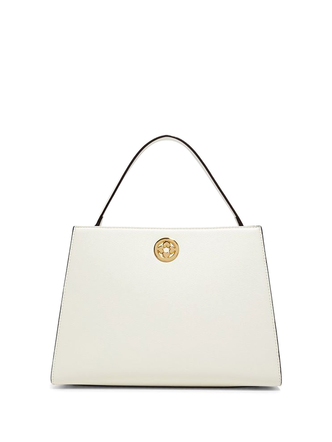 

ALDO Women Solid Shopper Leather Handheld Bag, White