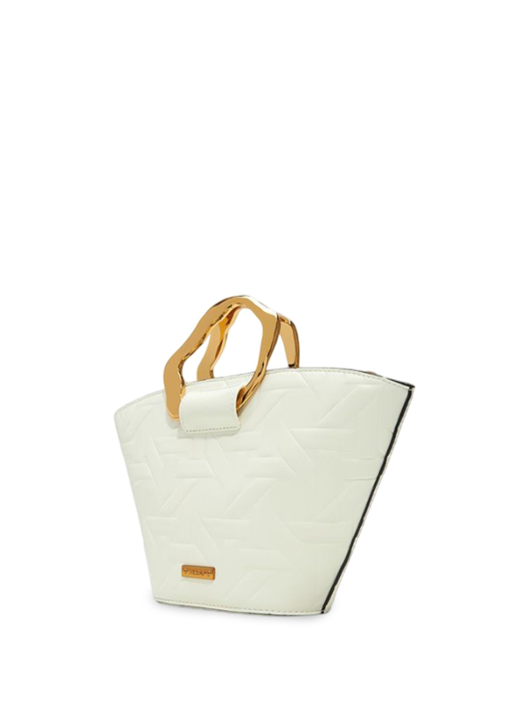 

ALDO Women Textured Shopper Leather Handheld Bag, White