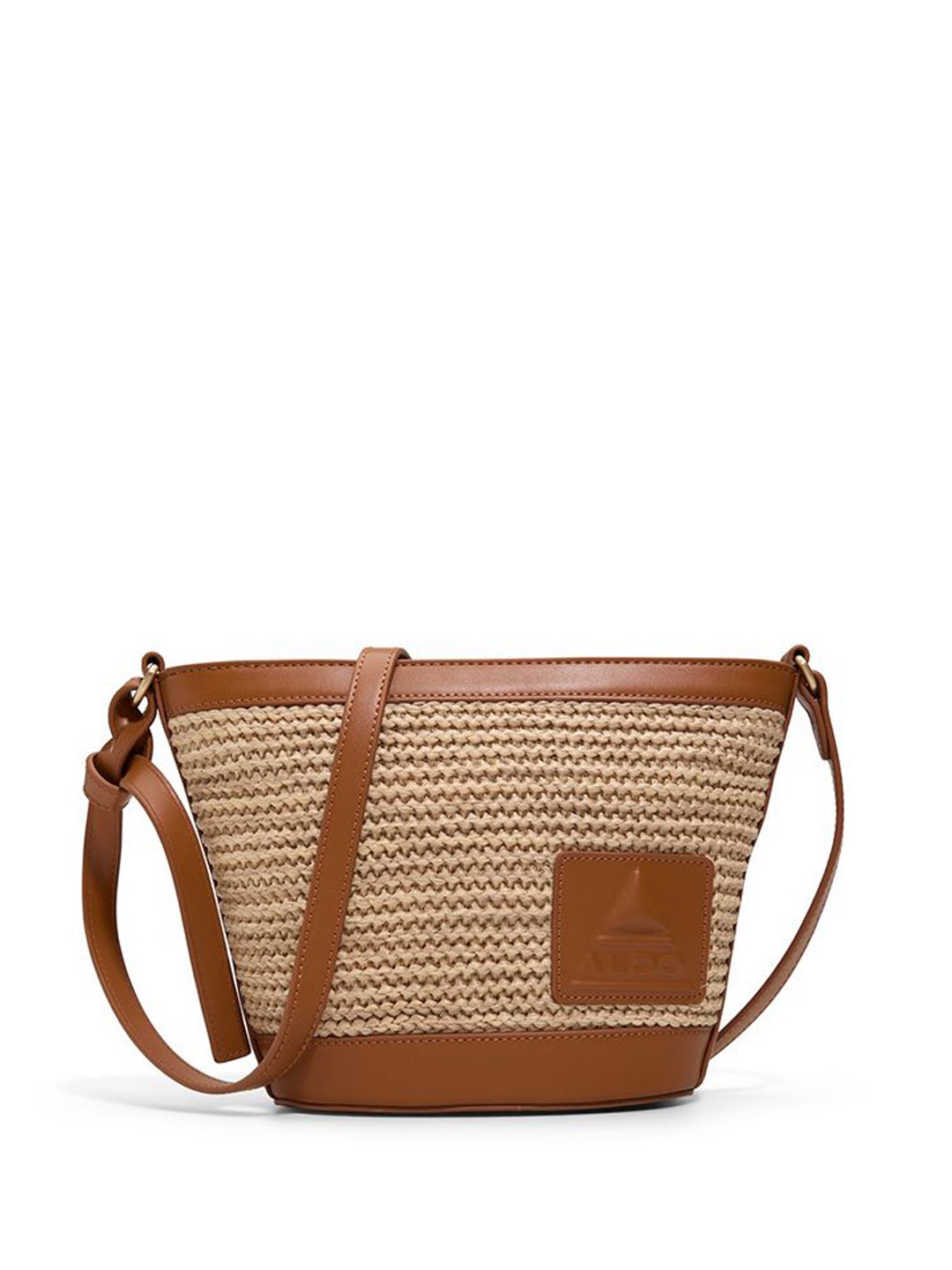 

ALDO Women Textured Shopper Leather Sling Bag, Brown
