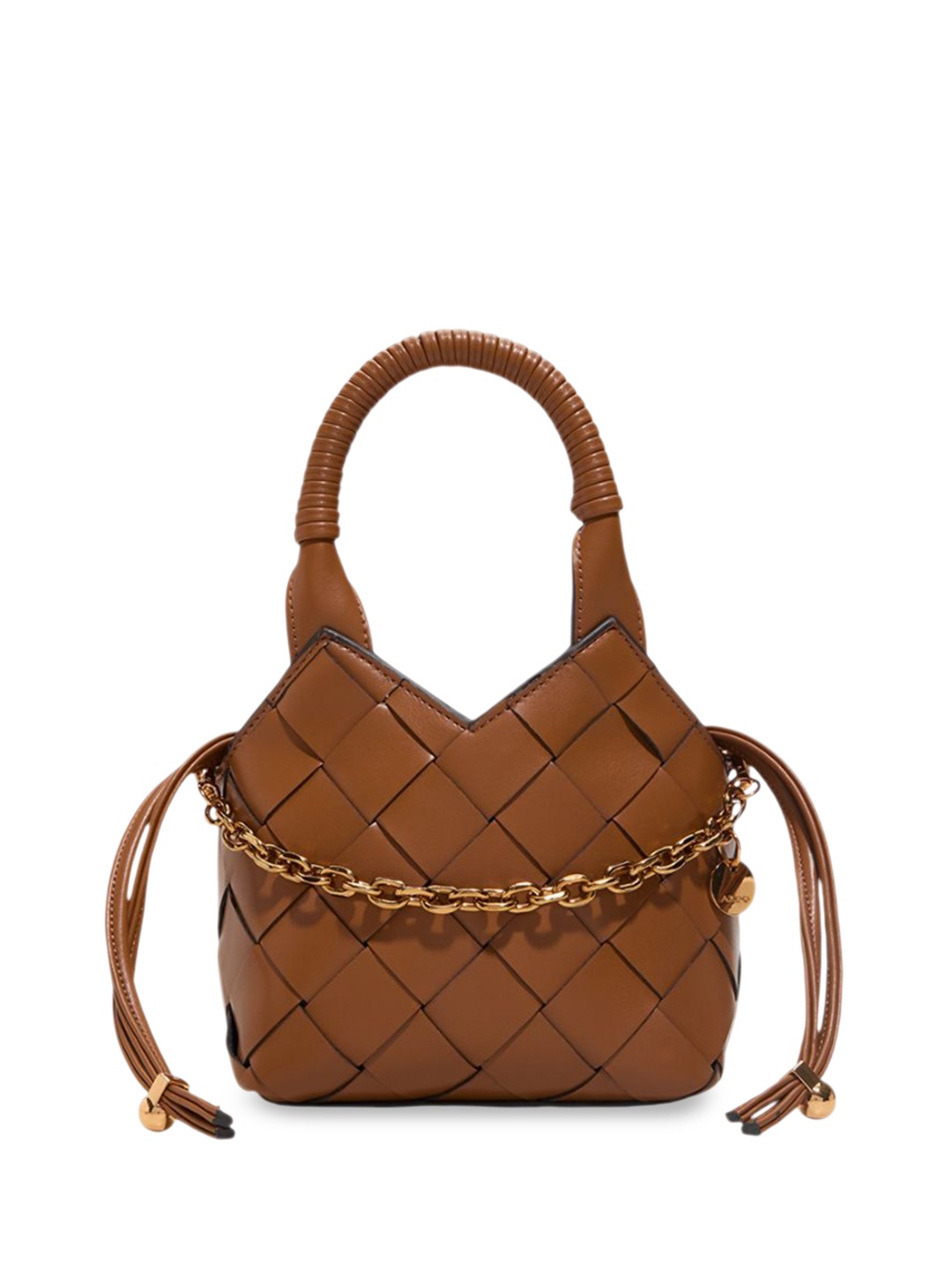 

ALDO Women ROYFFE Textured Structured Leather Handheld Bag, Brown