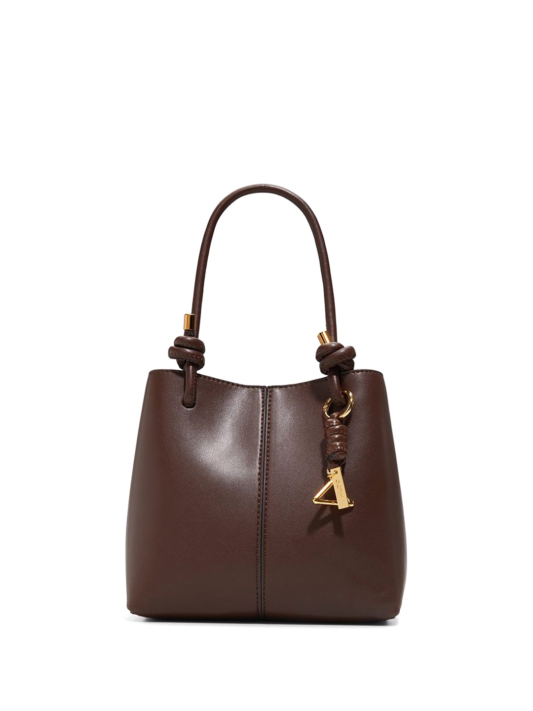 

ALDO Women EVIELILY Solid Structured Leather Shoulder Bag, Brown