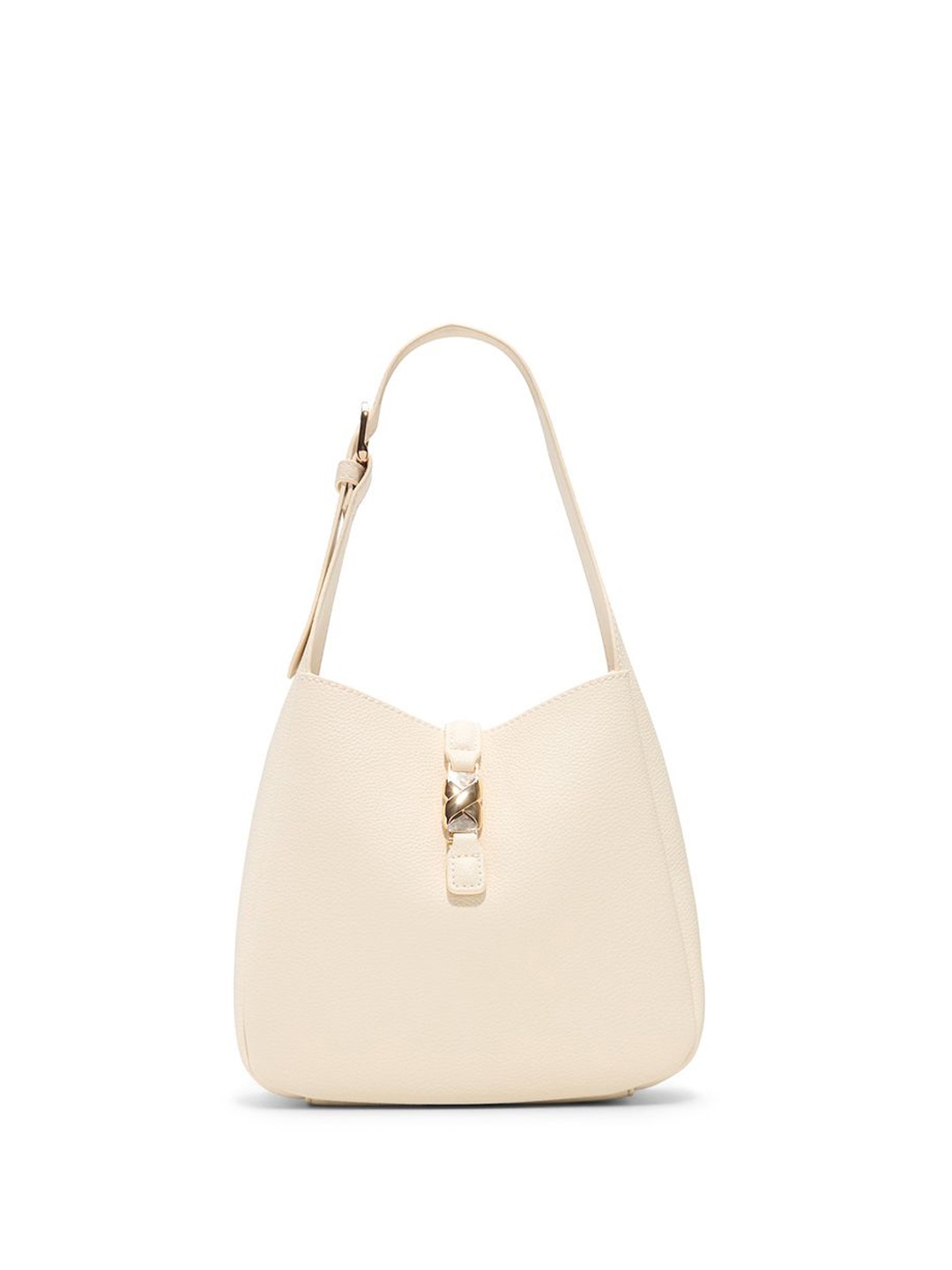 

ALDO Women Solid Bucket Leather Handheld Bag, Beige