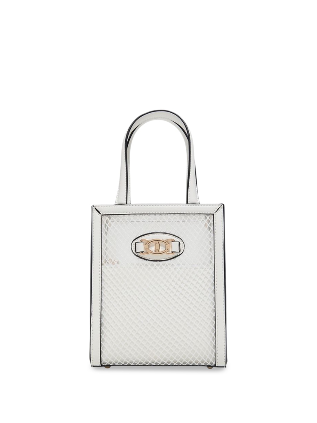 ALDO Women ADELIA Textured Bucket Leather Handheld Bag With Pouch, White