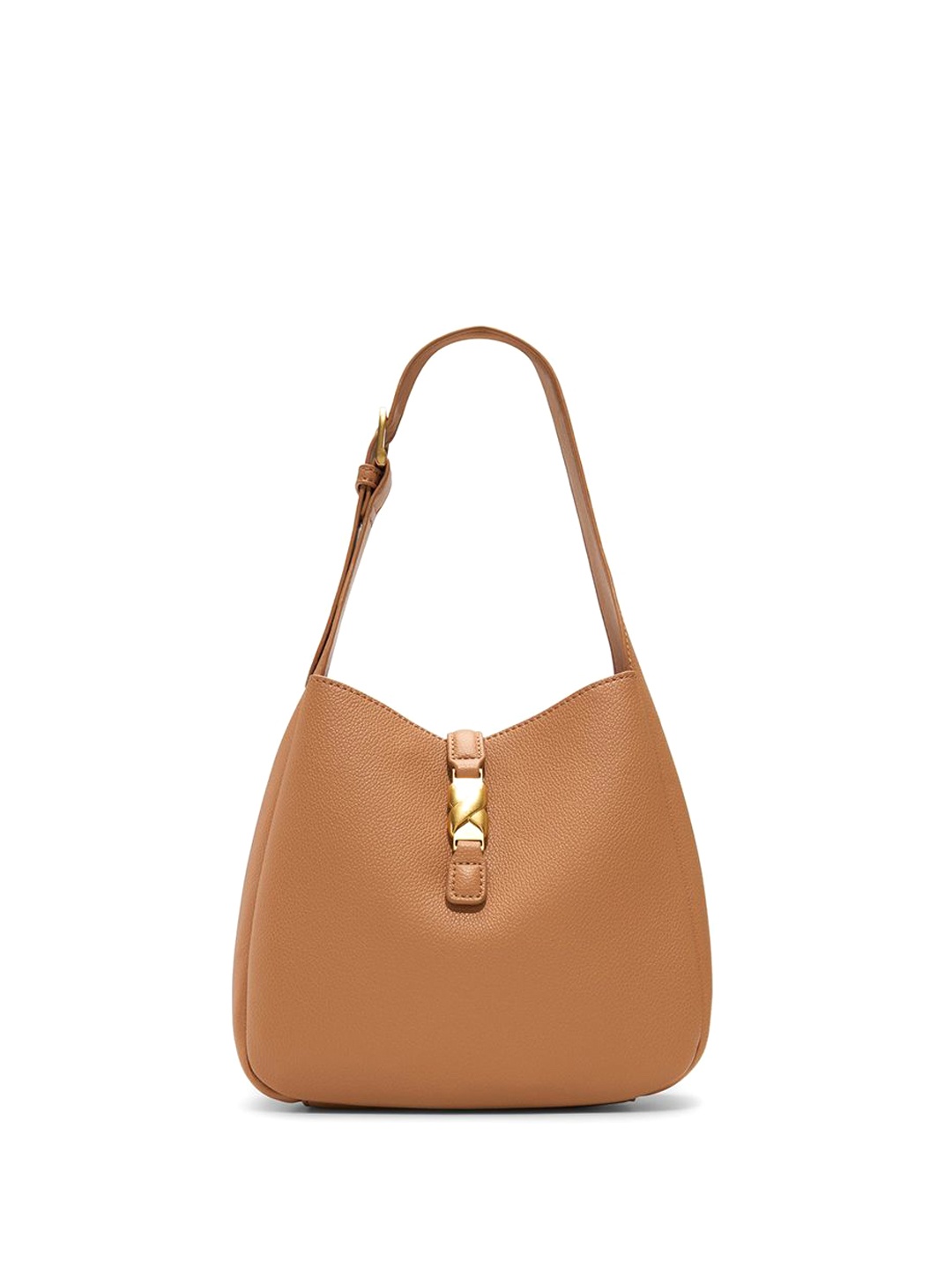 

ALDO Women Solid Structured Leather Shoulder Bag, Brown