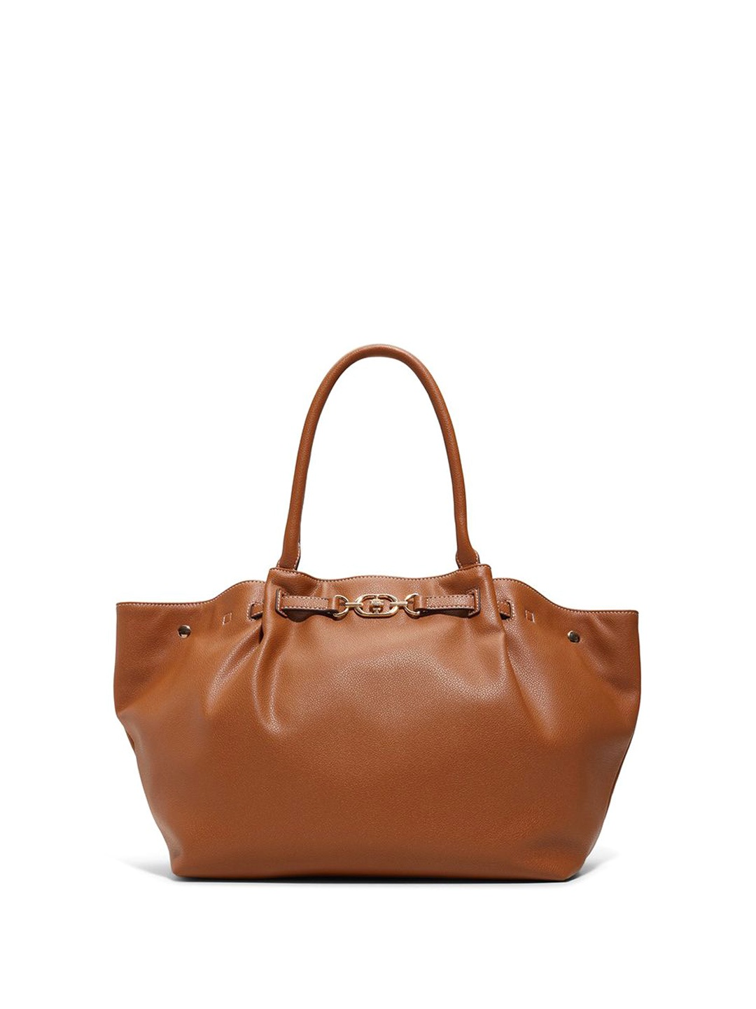 

ALDO Women Solid Shopper Leather Shoulder Bag, Brown