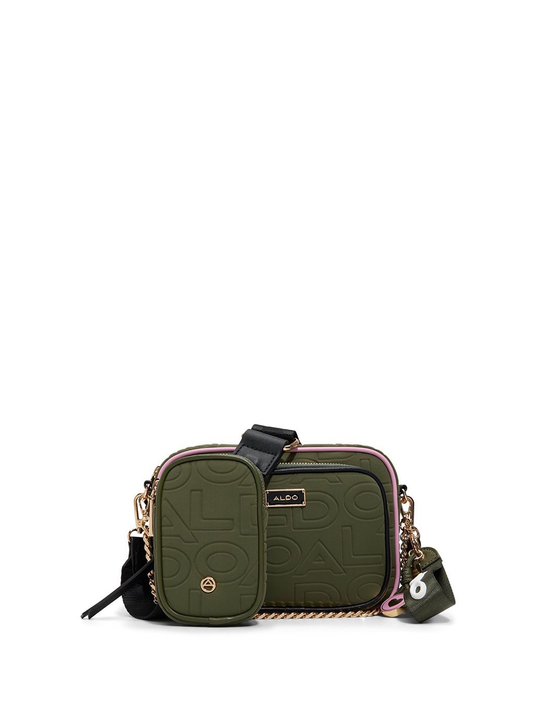 

ALDO Women TIRADO Textured Crossbody Sling Bag, Olive