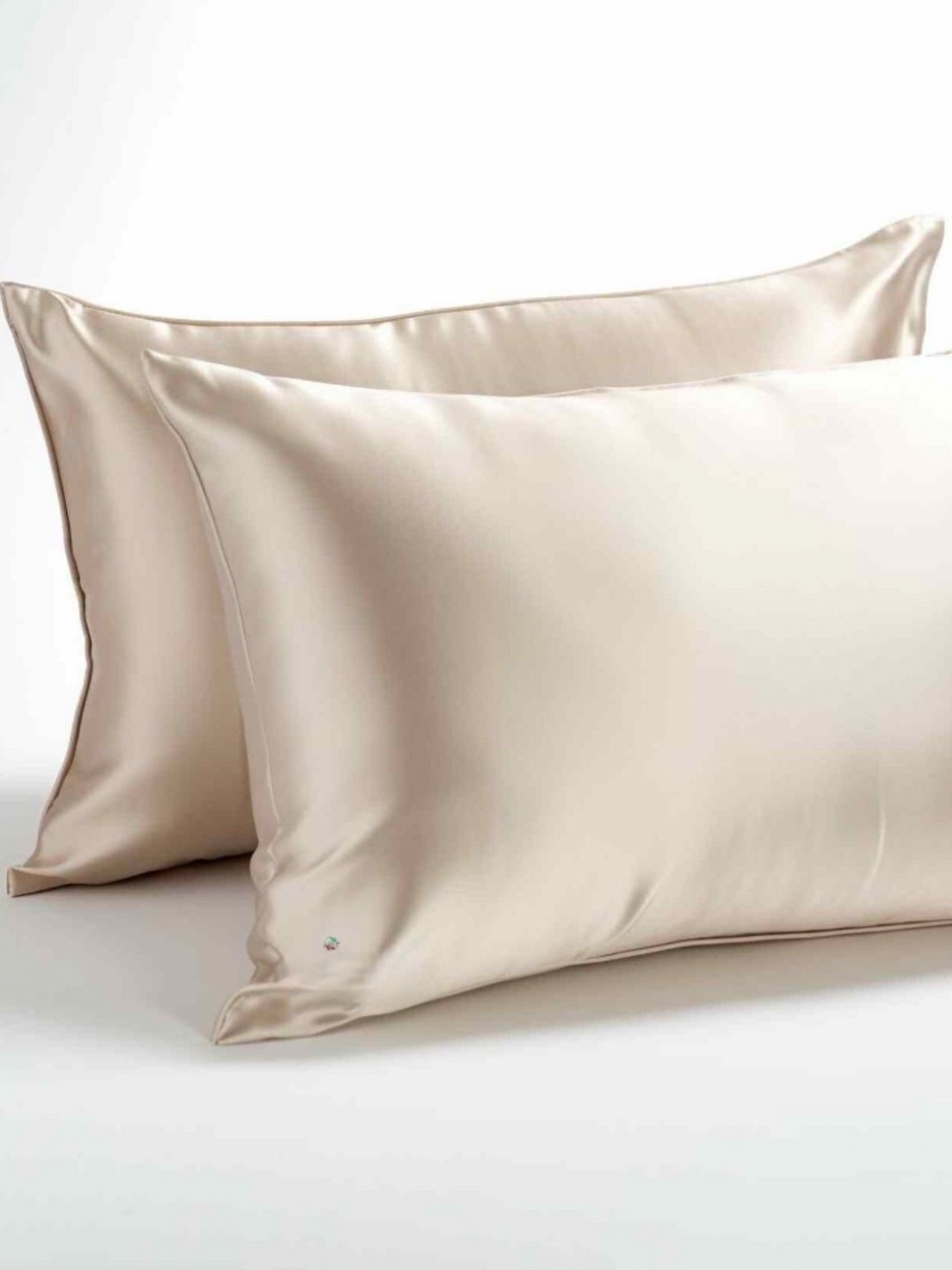 

COOLBEDS Taupe 2 Pieces Satin Rectangle Pillow Covers