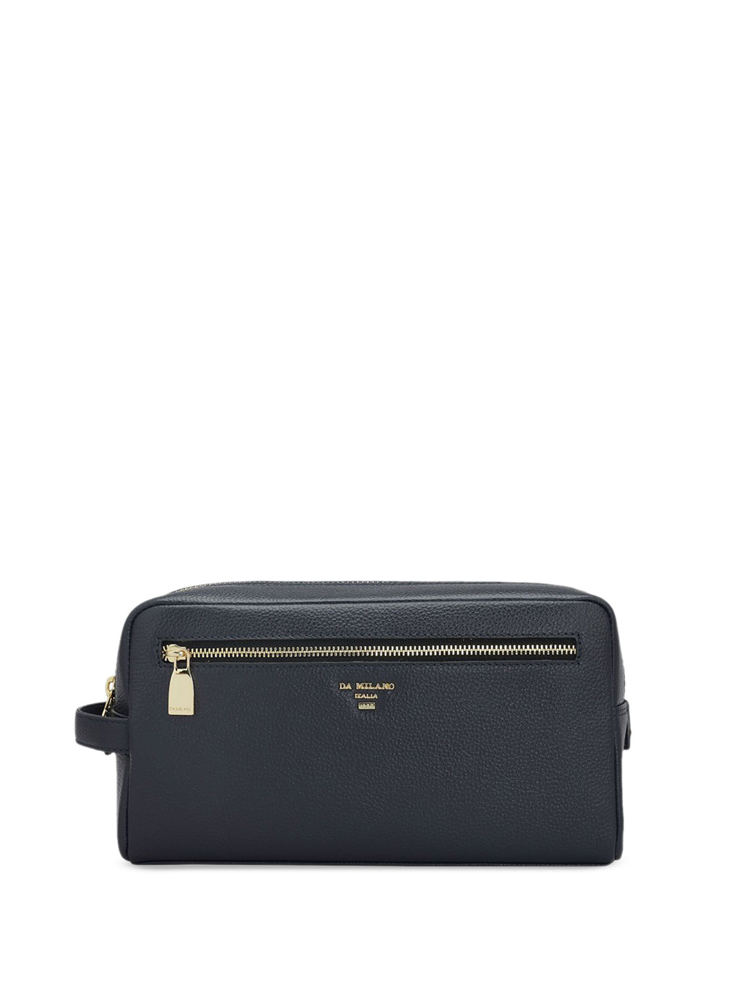

Da Milano Women Textured Pouch Travel Accessory, Navy blue