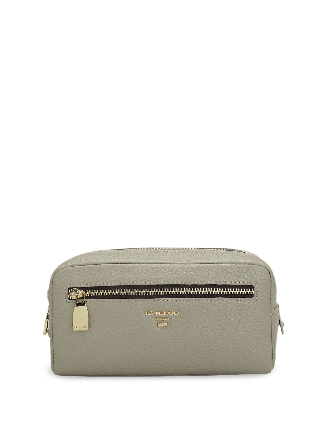 

Da Milano Women Textured Pouch Travel Accessory, Nude