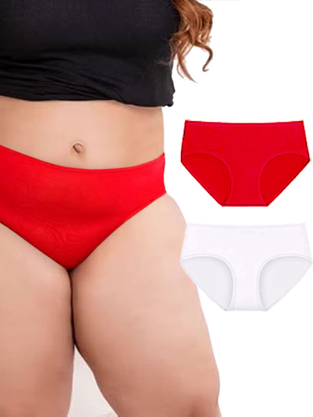 

Diving Deep Women Pack of 2 Cotton Hipster Briefs, Assorted
