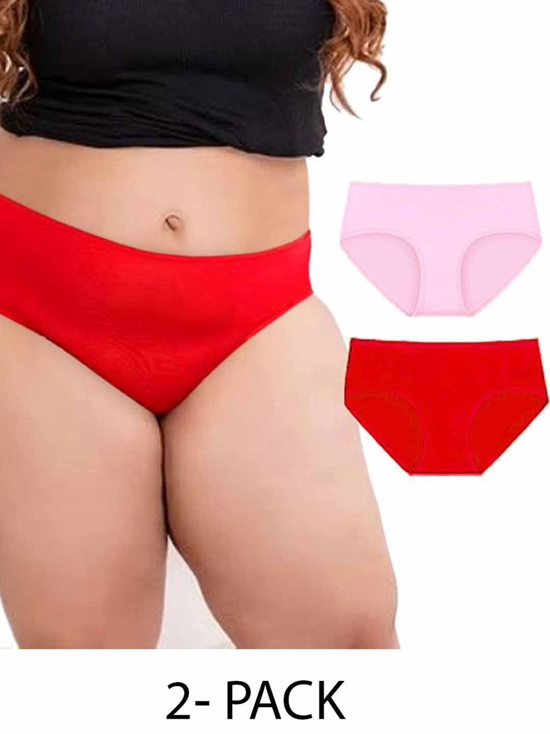 

Diving Deep Women Pack of 2 Cotton Assorted Hipster Briefs