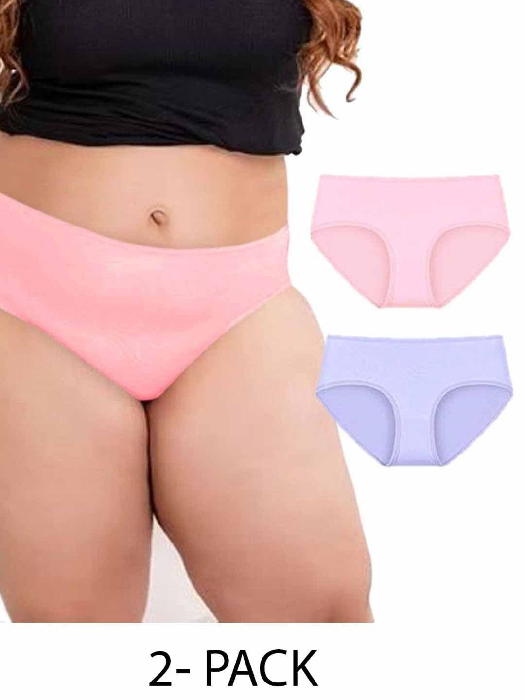 

Diving Deep Women Pack of 2 Cotton Hipster Briefs, Assorted