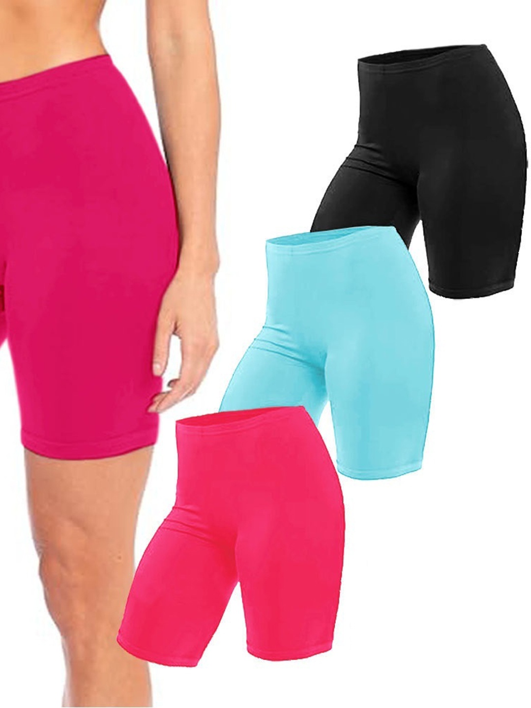 

Diving Deep Women Pack of 3 Cotton Boy Shorts Briefs, Assorted