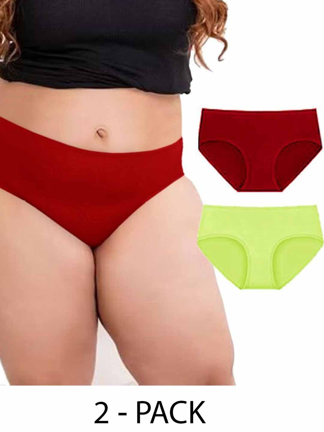 

Diving Deep Women Pack of 2 Cotton Assorted Hipster Briefs