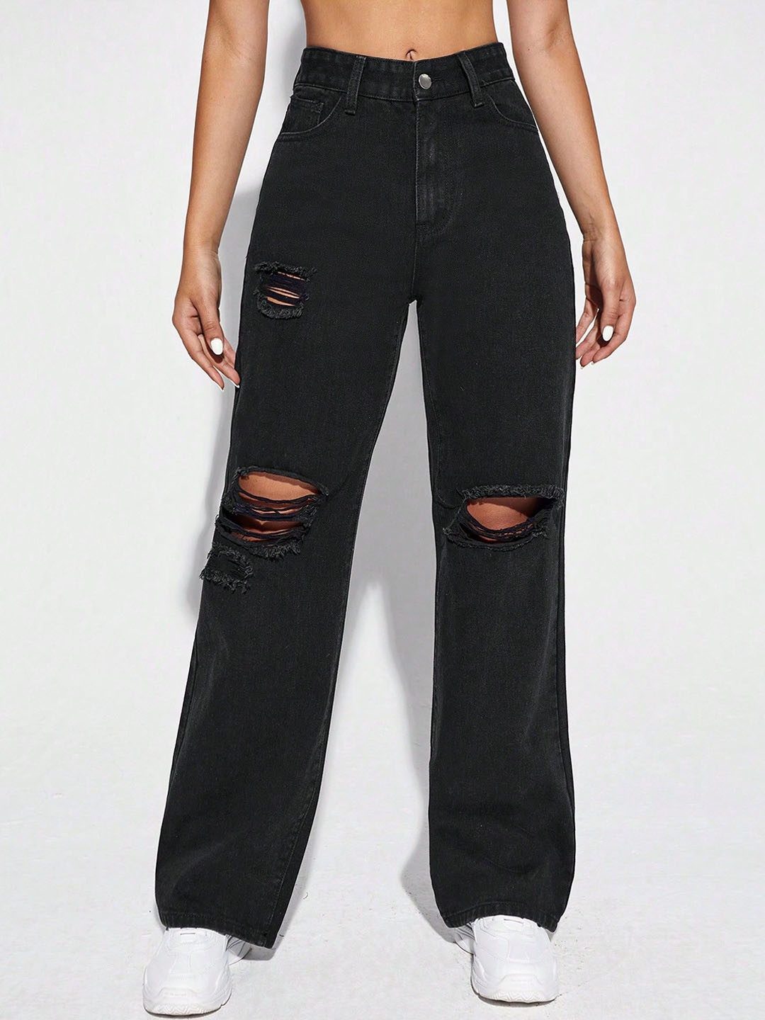 

HIGH BUY Women Comfort Relaxed Fit Jeans, Blue