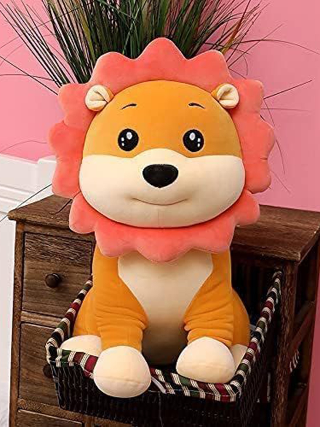 

VHE VERA CREATION Polyester Filled Non-Allergic Cute Sunflower Lion Soft Toys and Dolls, Yellow