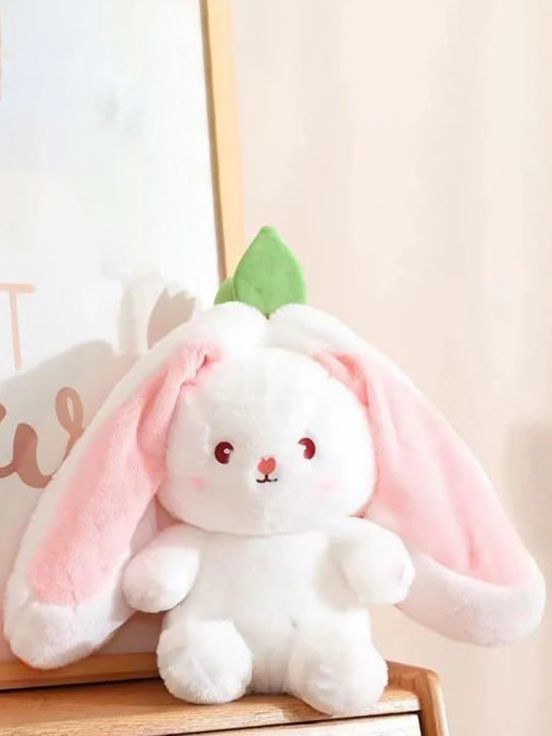 

VHE VERA CREATION Reversible Bunny Soft Toy, Pink