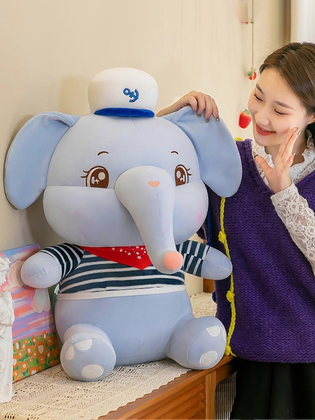 

VHE VERA CREATION Kids Non-Allergic Soft Toy Soft Toys and Dolls, Grey