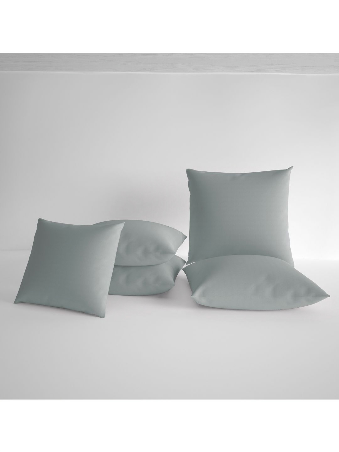 

Divine Casa Grey 5 Pieces Velvet Square Cushion Covers