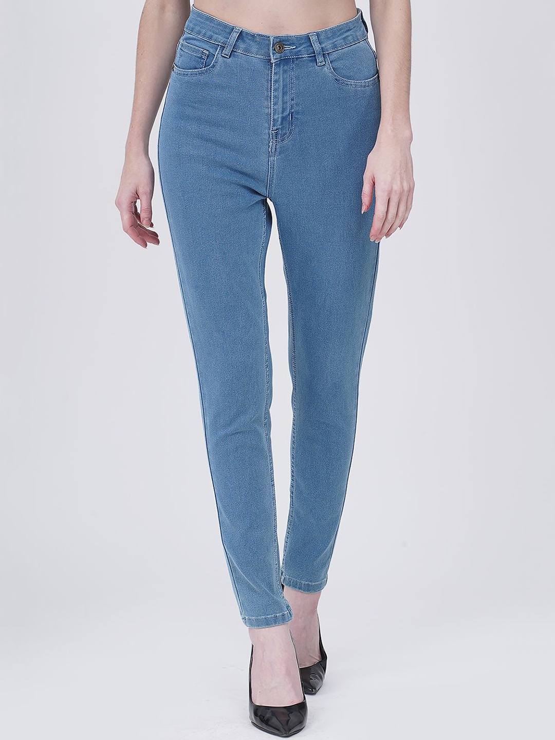 

COSMIC Women Skinny Fit High-Rise Jeans, Blue