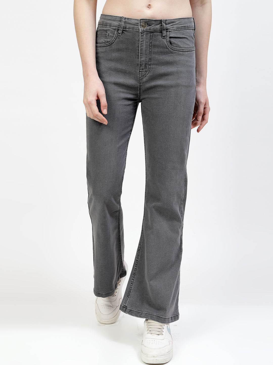 

COSMIC Women Regular Fit Low-Rise Jeans, Grey