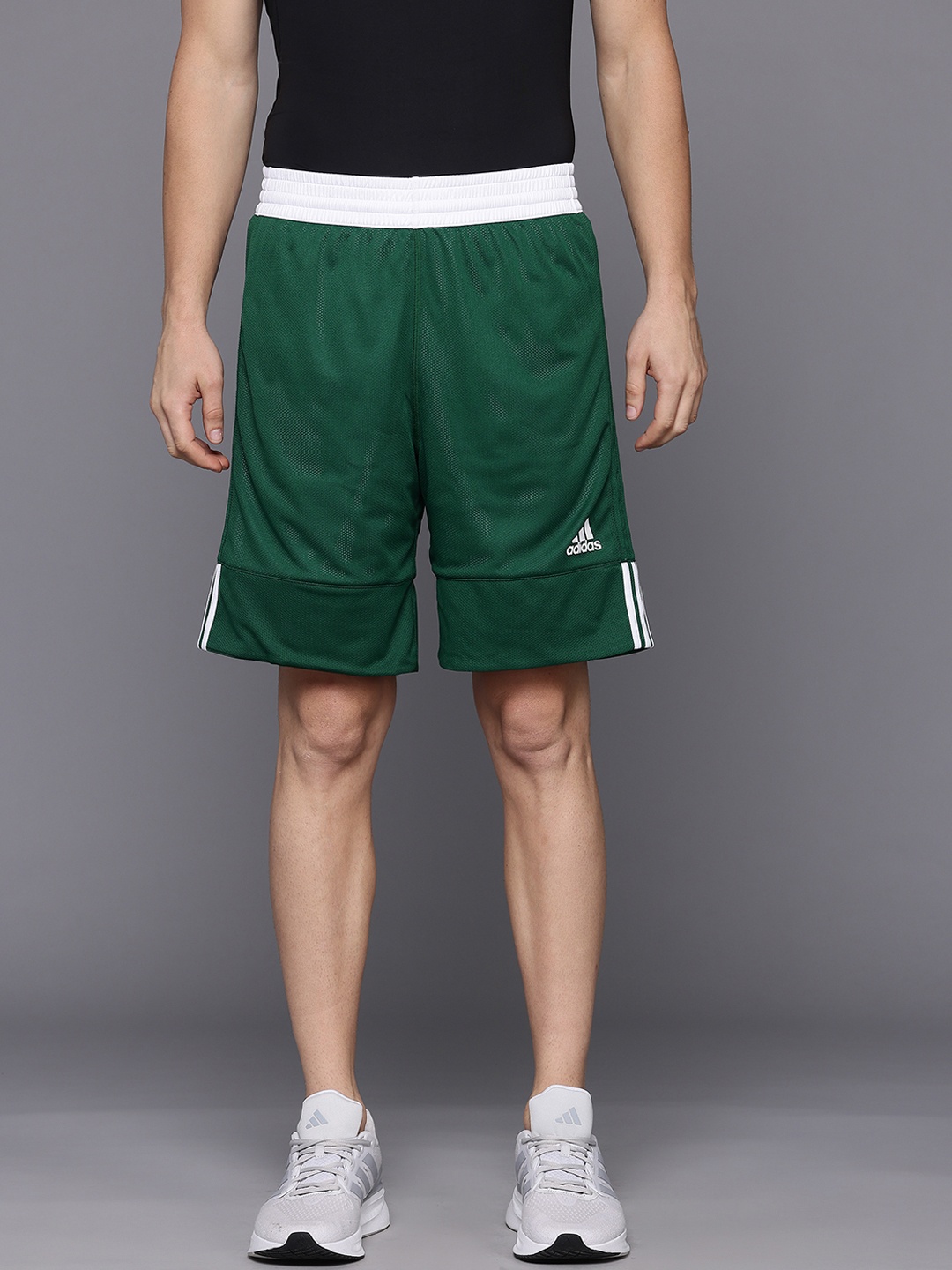 

ADIDAS Men 3G Speed Reversible Shorts, Green