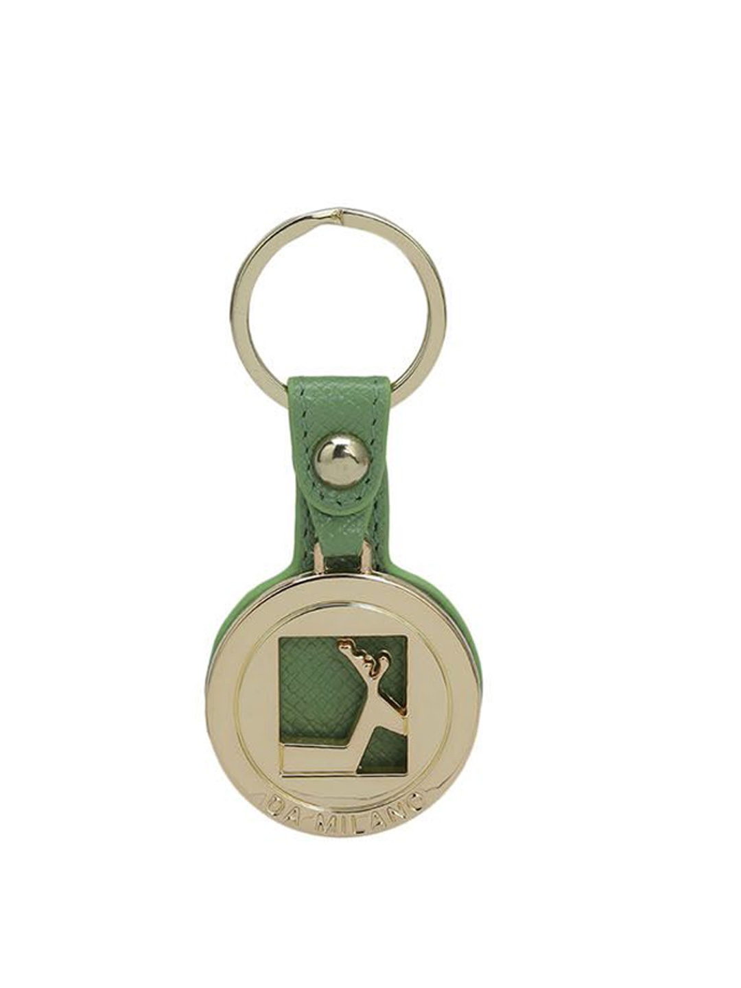 

Da Milano Textured Key Chain, Green