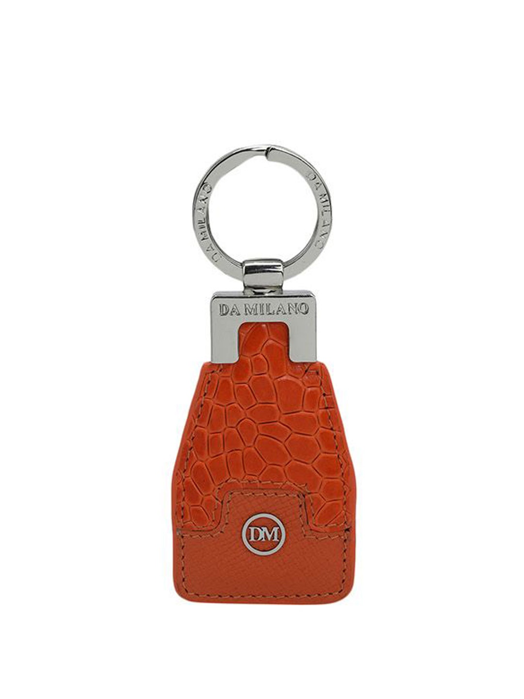 

Da Milano Leather Key chain, Orange