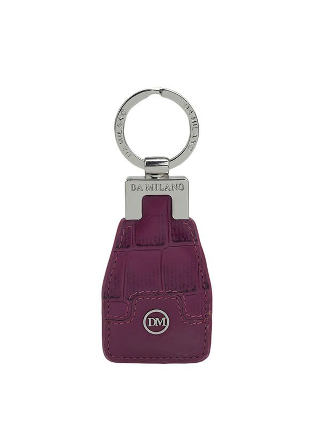 

Da Milano Textured Key Chain, Magenta