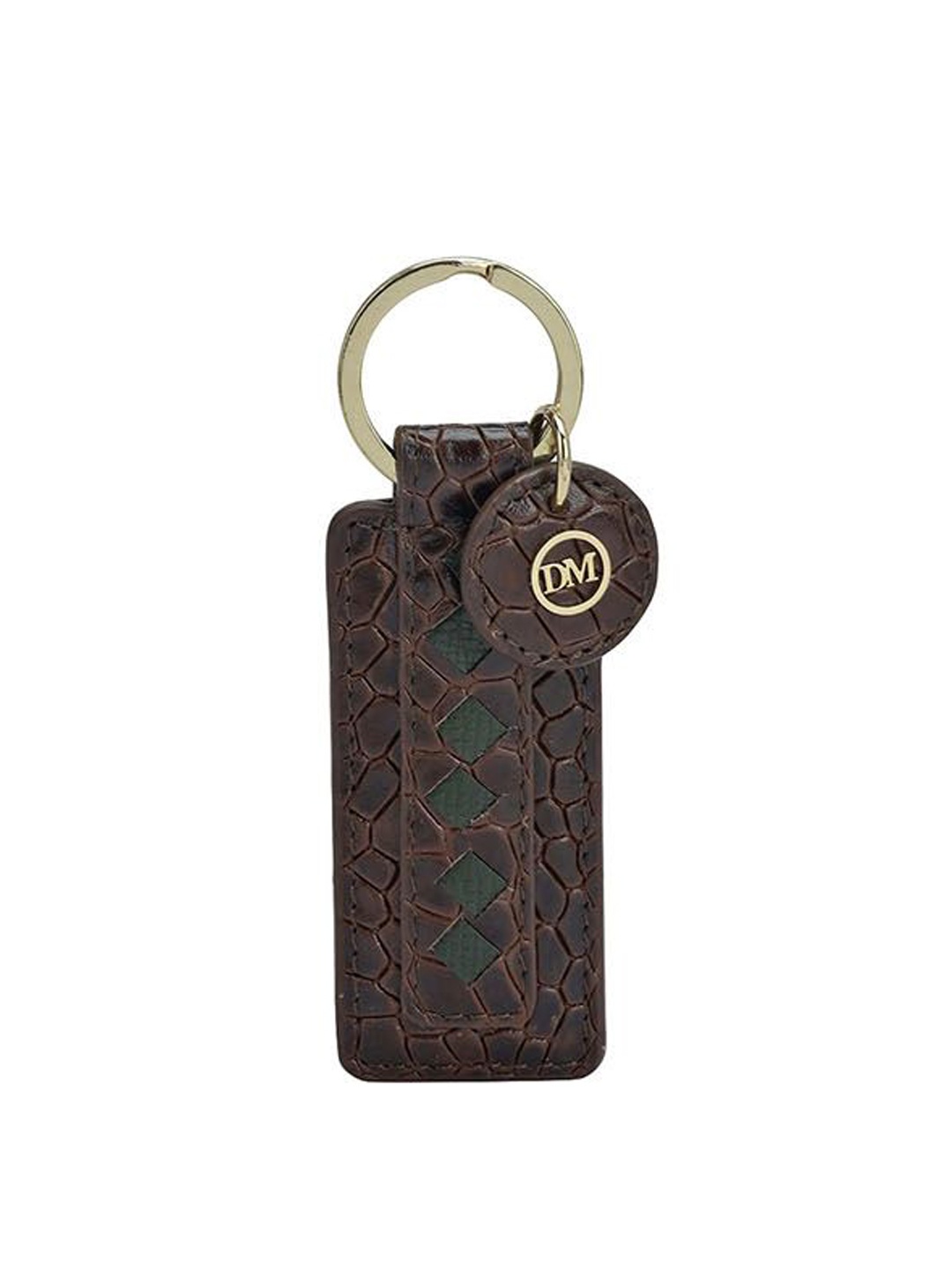 

Da Milano Leather Key chain, Brown