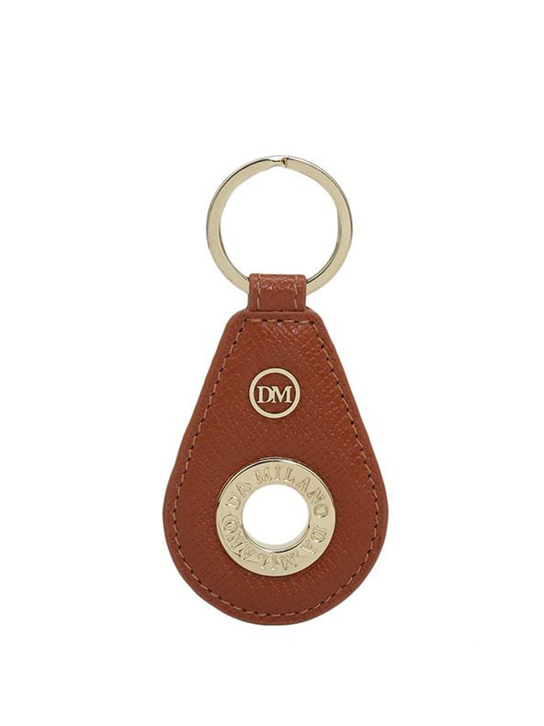 

Da Milano Leather Key chain, Orange