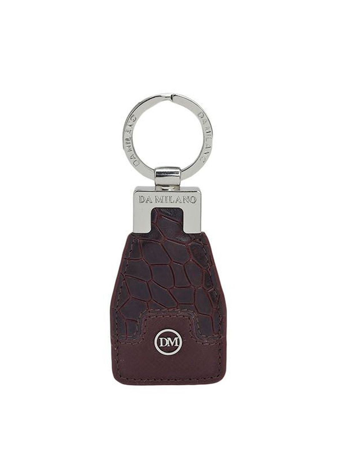 

Da Milano Genuine Leather Key Chain, Burgundy