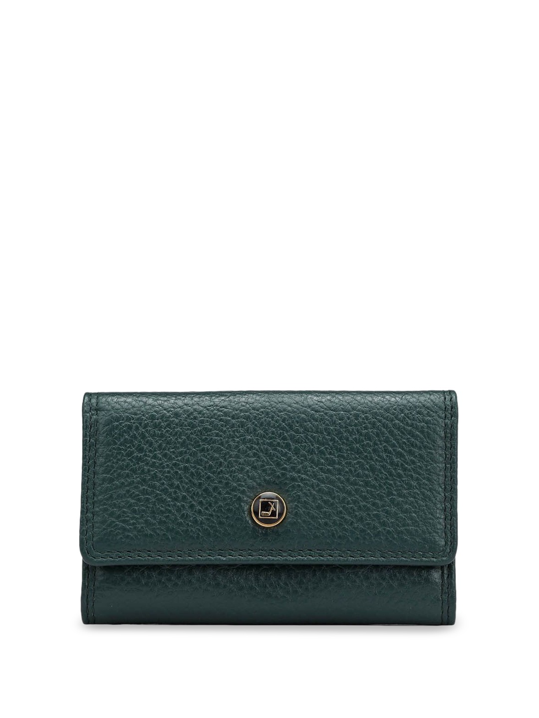 

Da Milano Textured Leather Wallet, Green
