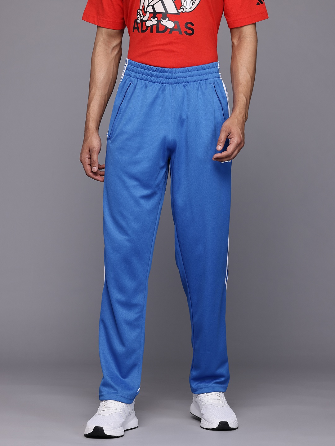 

Adidas Men Striped Track Pant, Blue