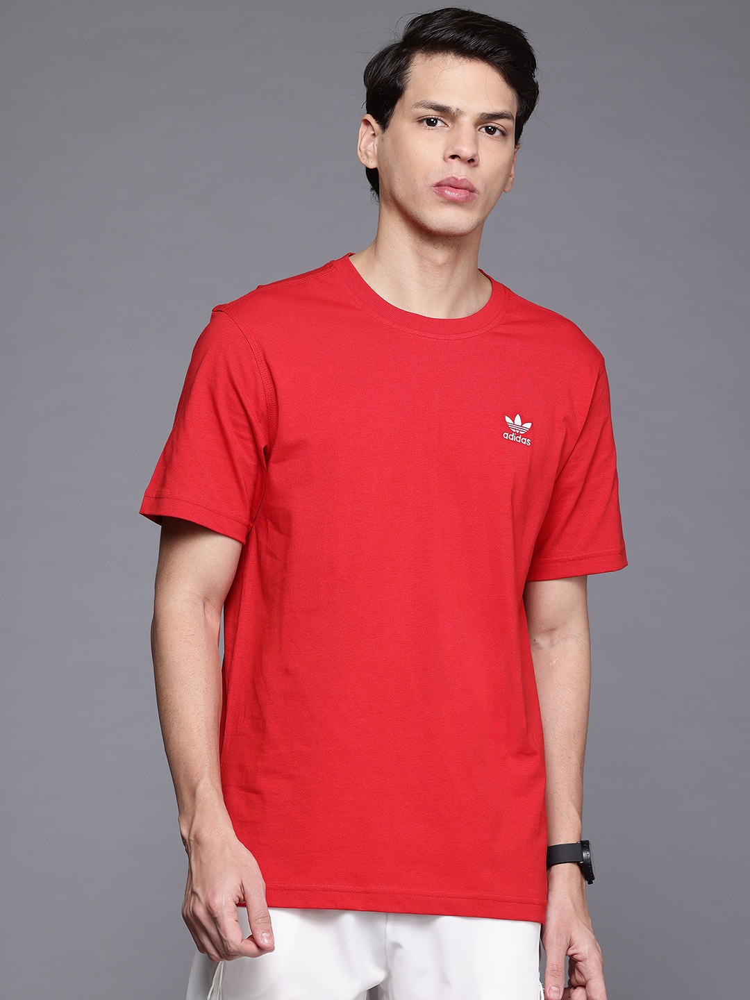 

ADIDAS Originals Trefoil Essential Pure Cotton T-shirt, Red