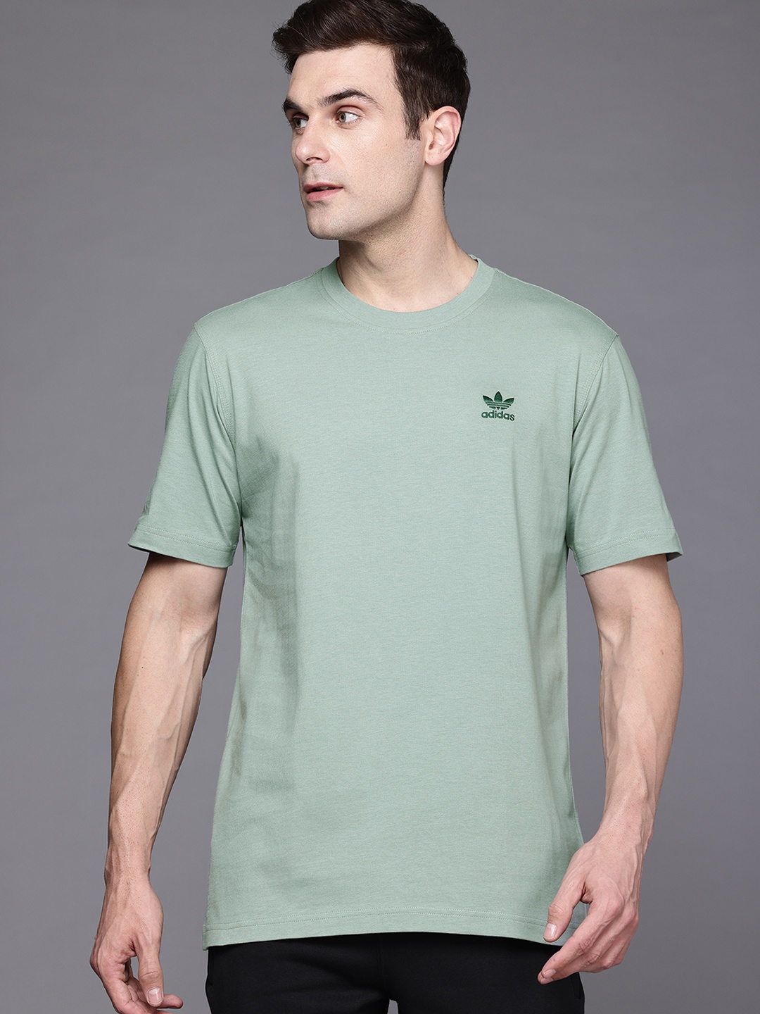 

ADIDAS Originals Men Trefoil Essential T-shirt, Green