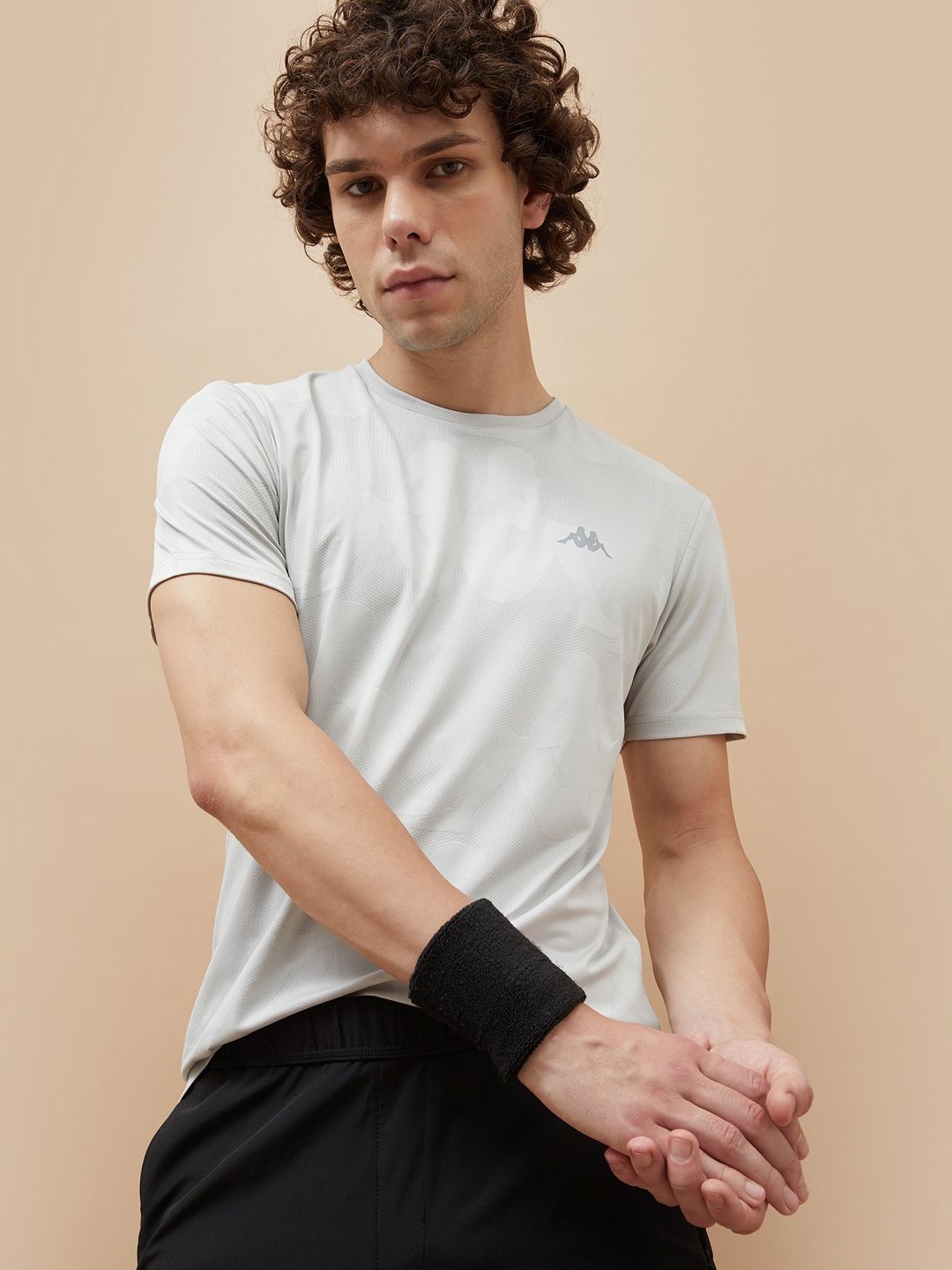 

Kappa Men Solid Round Neck T-shirt, Grey