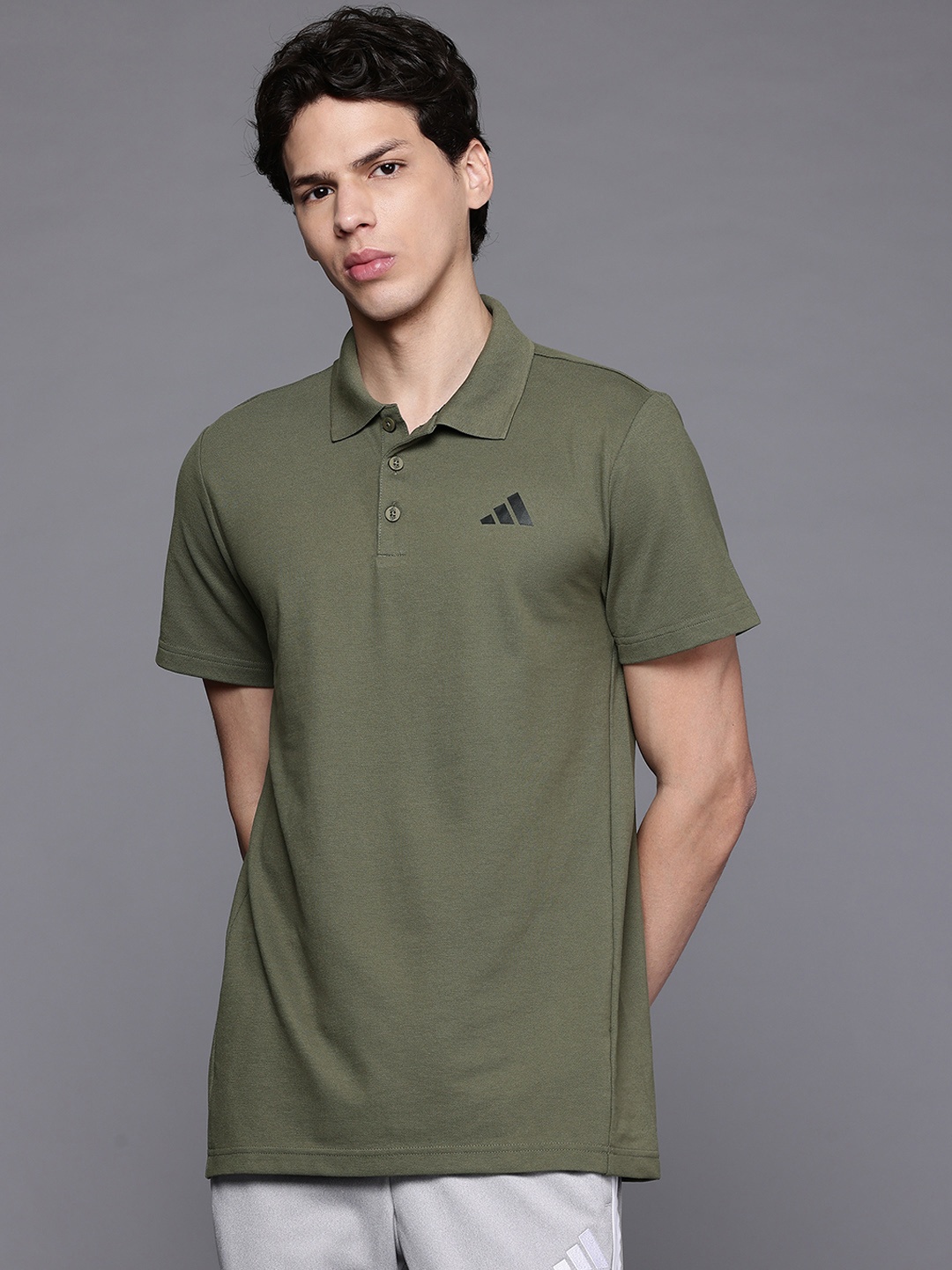

ADIDAS Polo Collar T-shirt, Olive