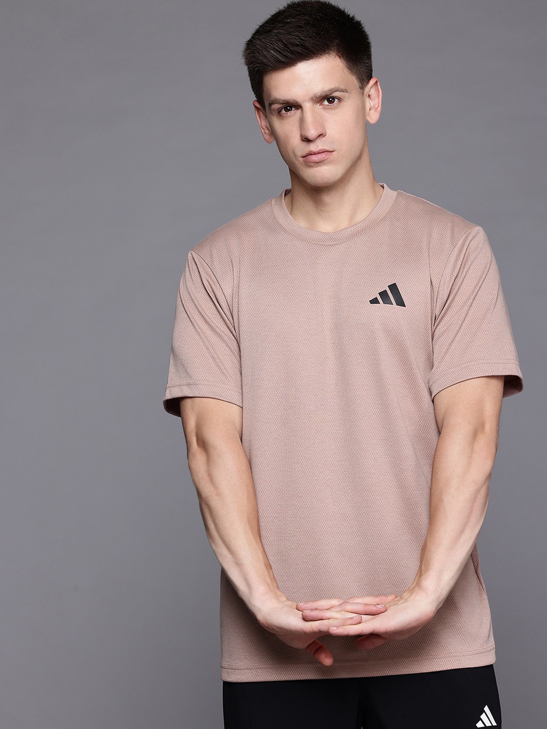 

ADIDAS Printed Training Essentials T-shirt, Peach