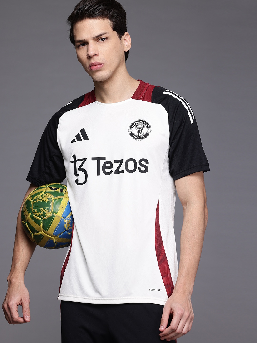 

ADIDAS Manchester United Printed Tiro 24 Training Jersey, White