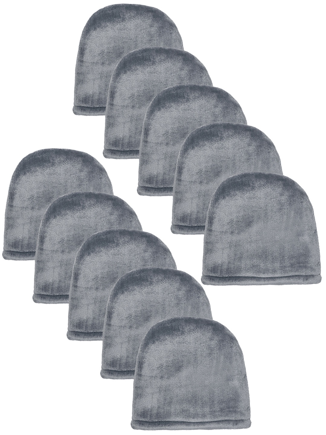 

Klotthe Women Set Of 10 Grey Woolen Beanie Caps