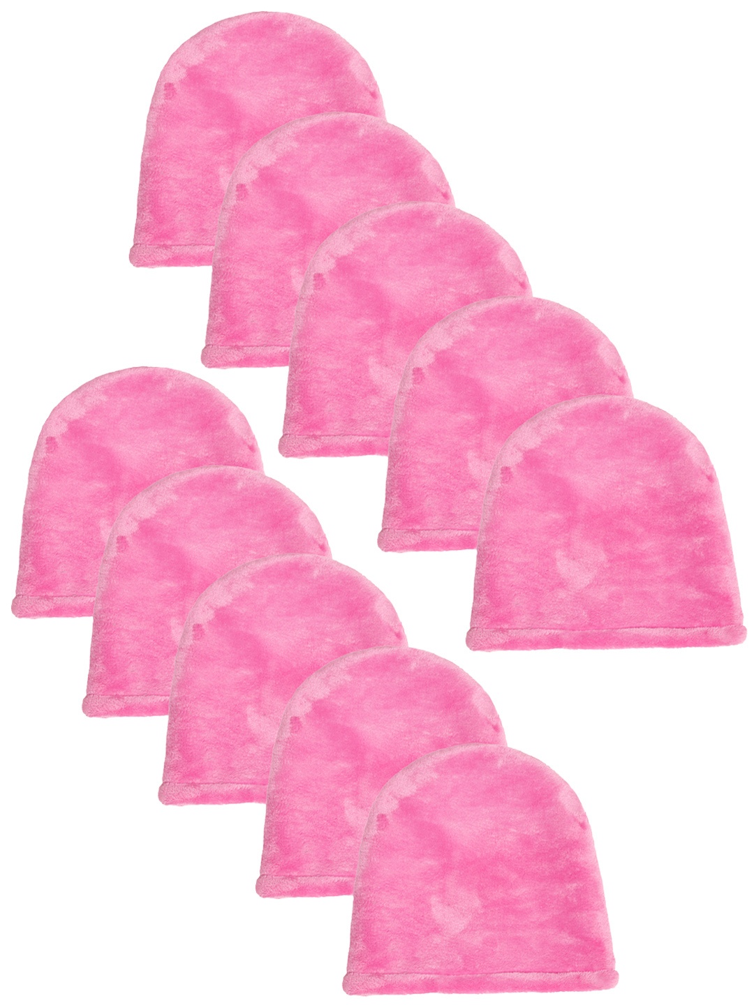 

KLOTTHE Women Set Of 10 Lightpink Woolen Beanie Caps, Pink