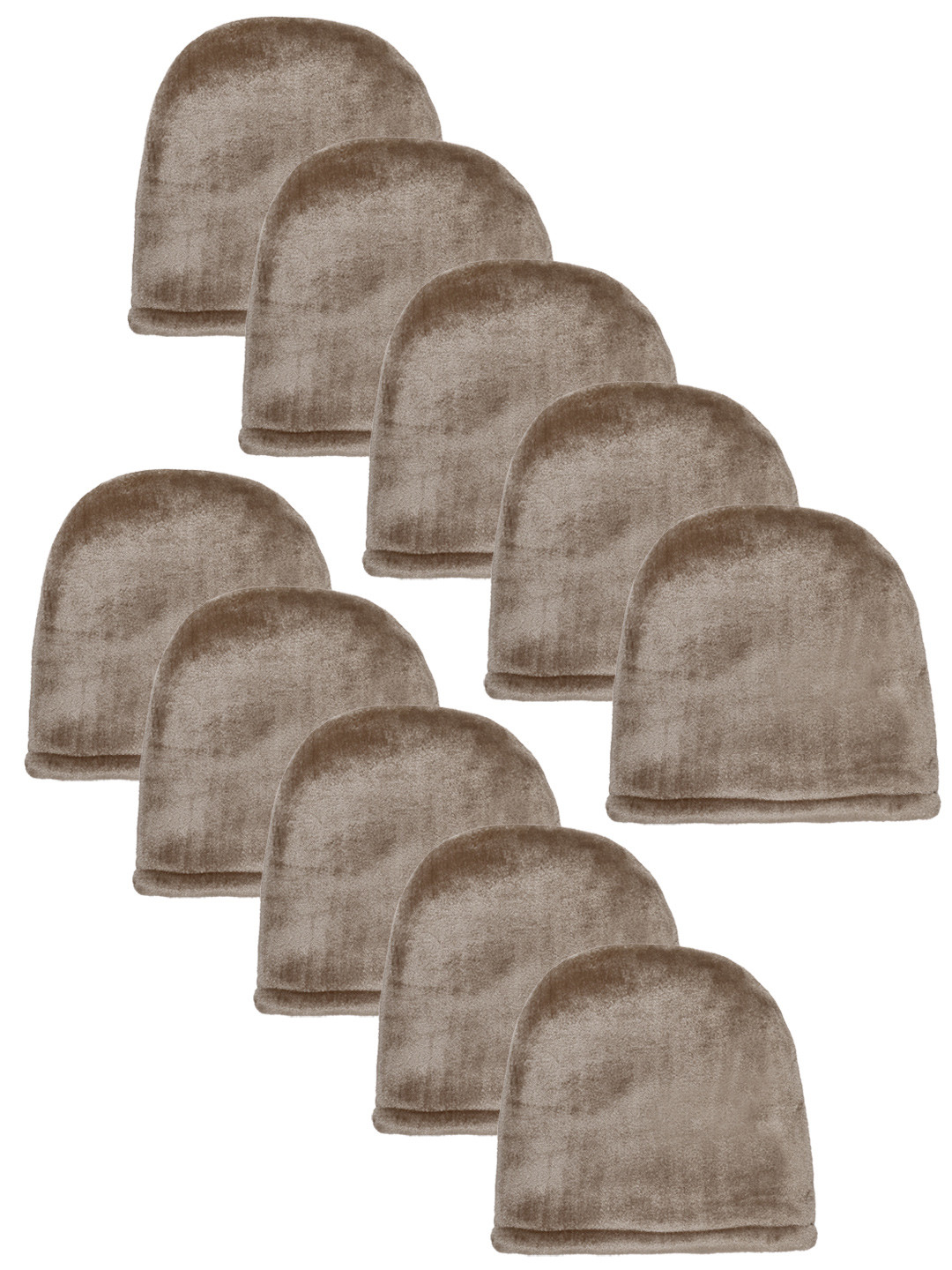 

KLOTTHE Women Set Of 10 Beige Woolen Beanie Caps