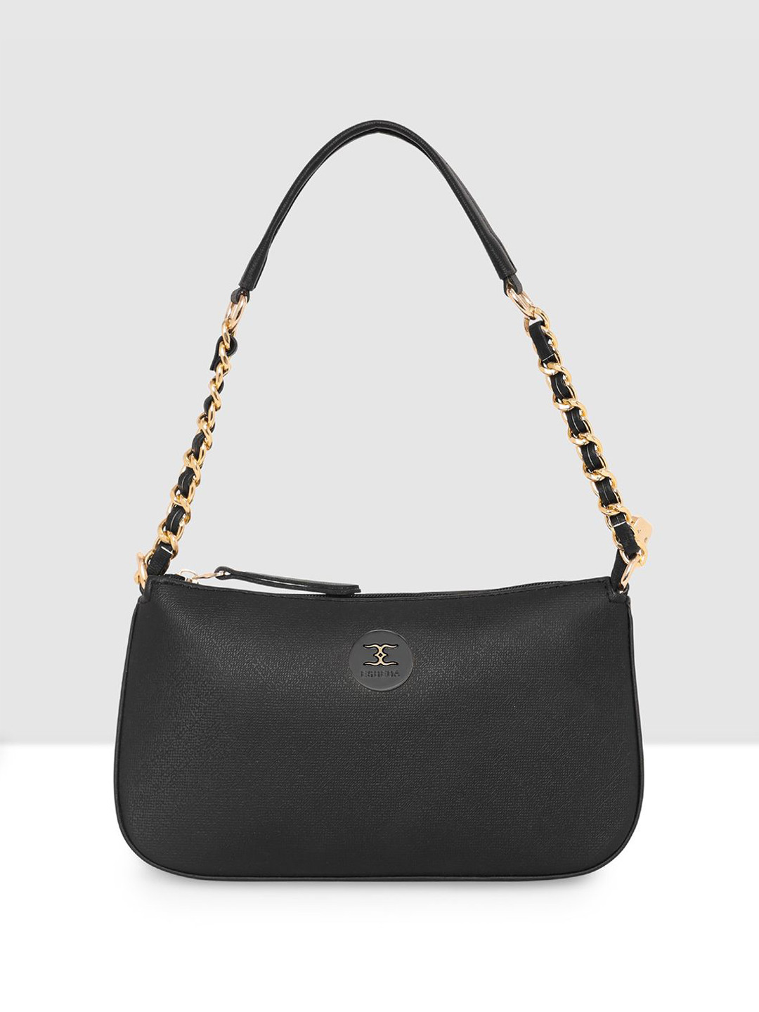 

ESBEDA Women Textured Structured Casual Shoulder Bag, Black